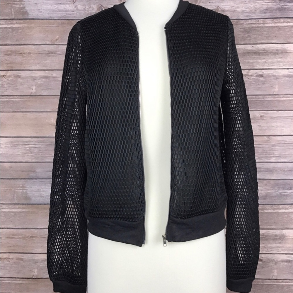 Mesh Jacket with Zipper - Picture 2 of 10